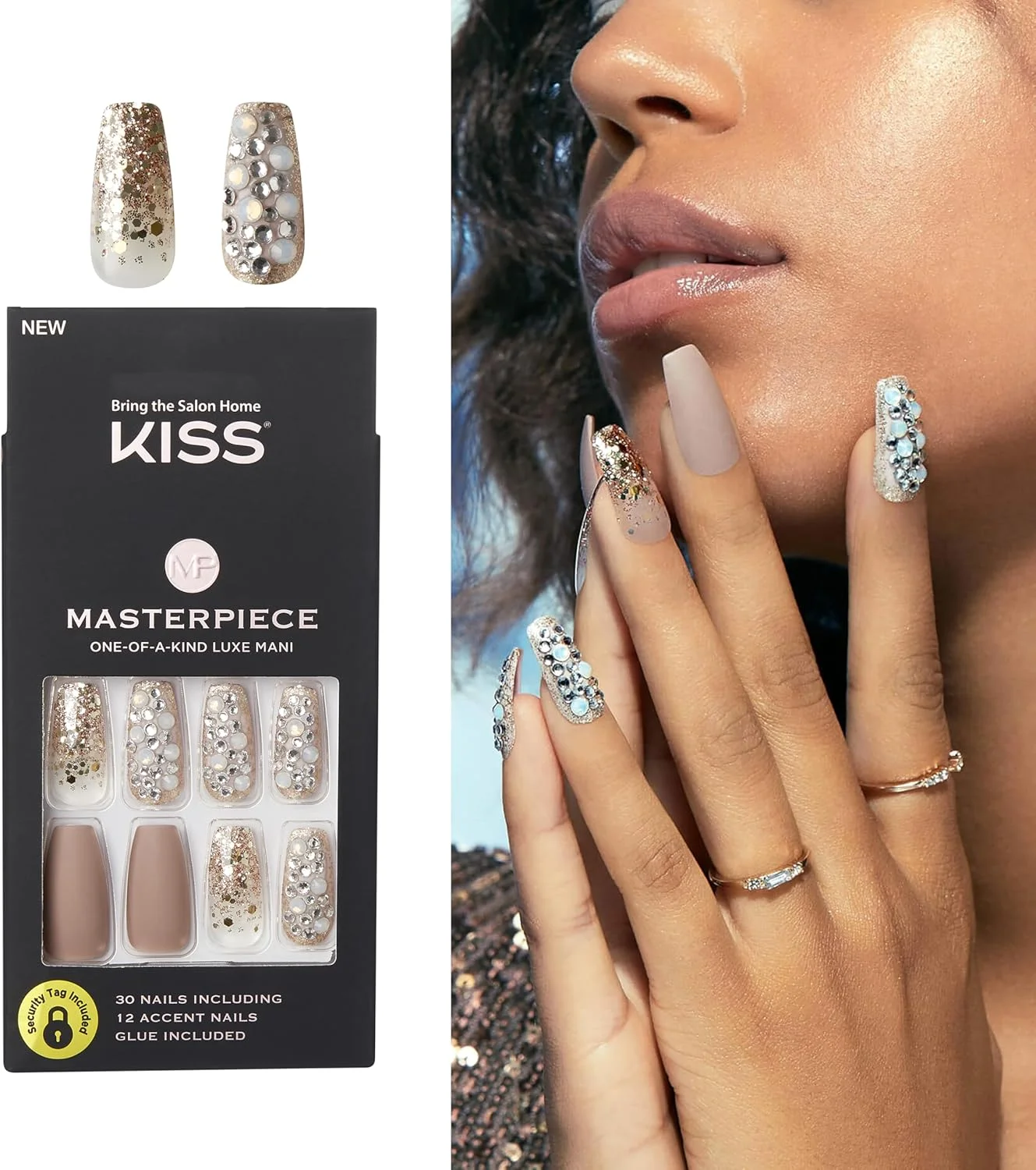 ناخن مصنوعی لوکس و بینظیر KISS مدل 'Heirloom'، شامل 30 ناخن چسبی، شامل 12 ناخن نگیندار ناخن مصنوعی لوکس و بینظیر KISS مدل 'Heirloom'، شامل 30 ناخن چسبی، شامل 12 ناخن نگیندار