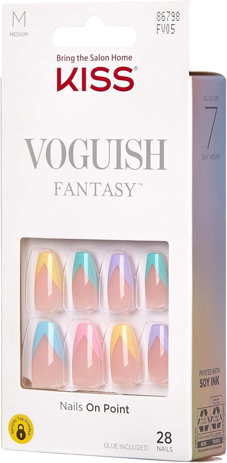 ست ناخن مصنوعی فانتزی KISS مدل Disco Ball، به همراه سوهان، چسب ناخن و 28 ناخن چسبی ضد لک ست ناخن مصنوعی فانتزی KISS مدل Disco Ball، به همراه سوهان، چسب ناخن و 28 ناخن چسبی ضد لک