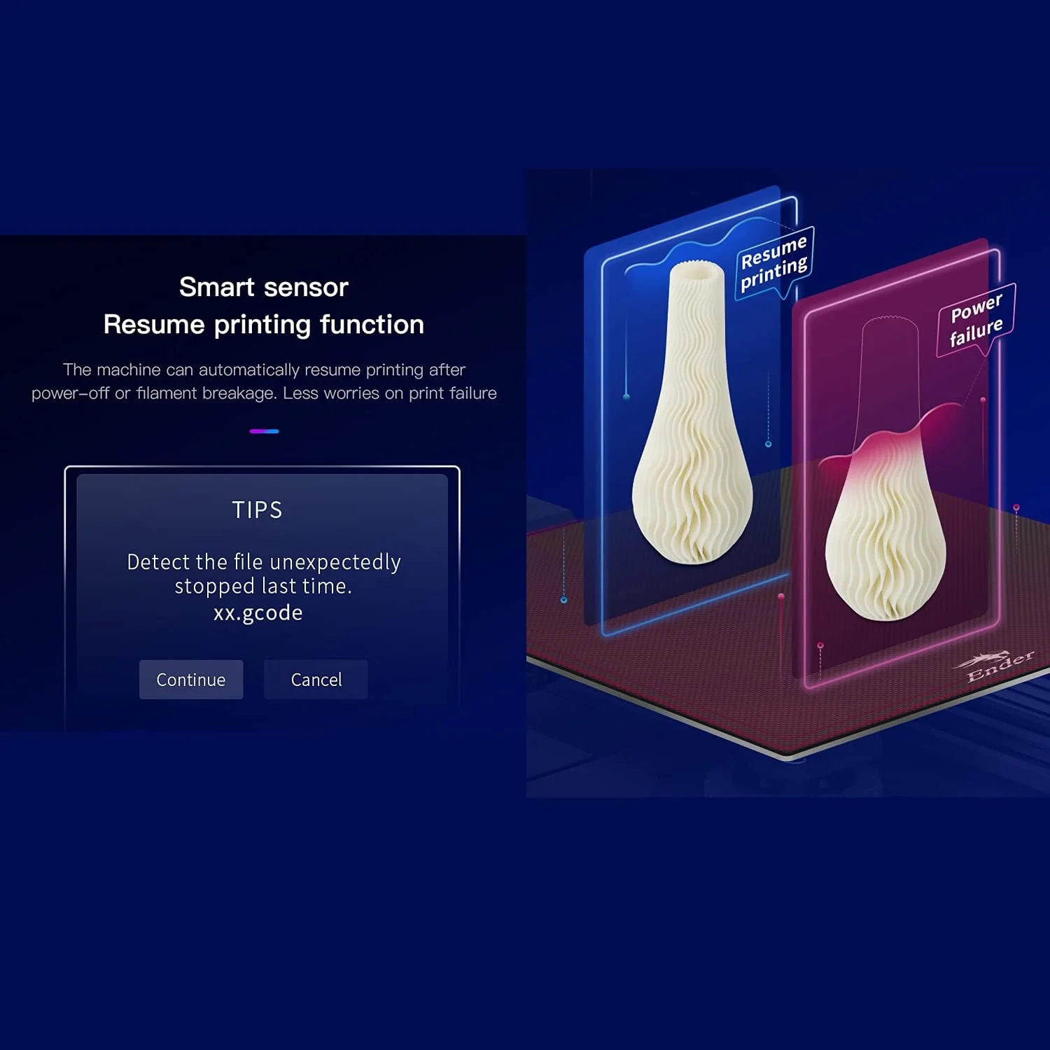 کیت پرینتر سه بعدی Ender-3 V2، ساختار یکپارچه تمام فلزی، مادربرد سایلنت، صفحه نمایش رابط کاربری جدید، پشتیبانی از ادامه چاپ، ابعاد ساخت 220 * 220 * 250 میلی‌متر، ساخت DOOMUN