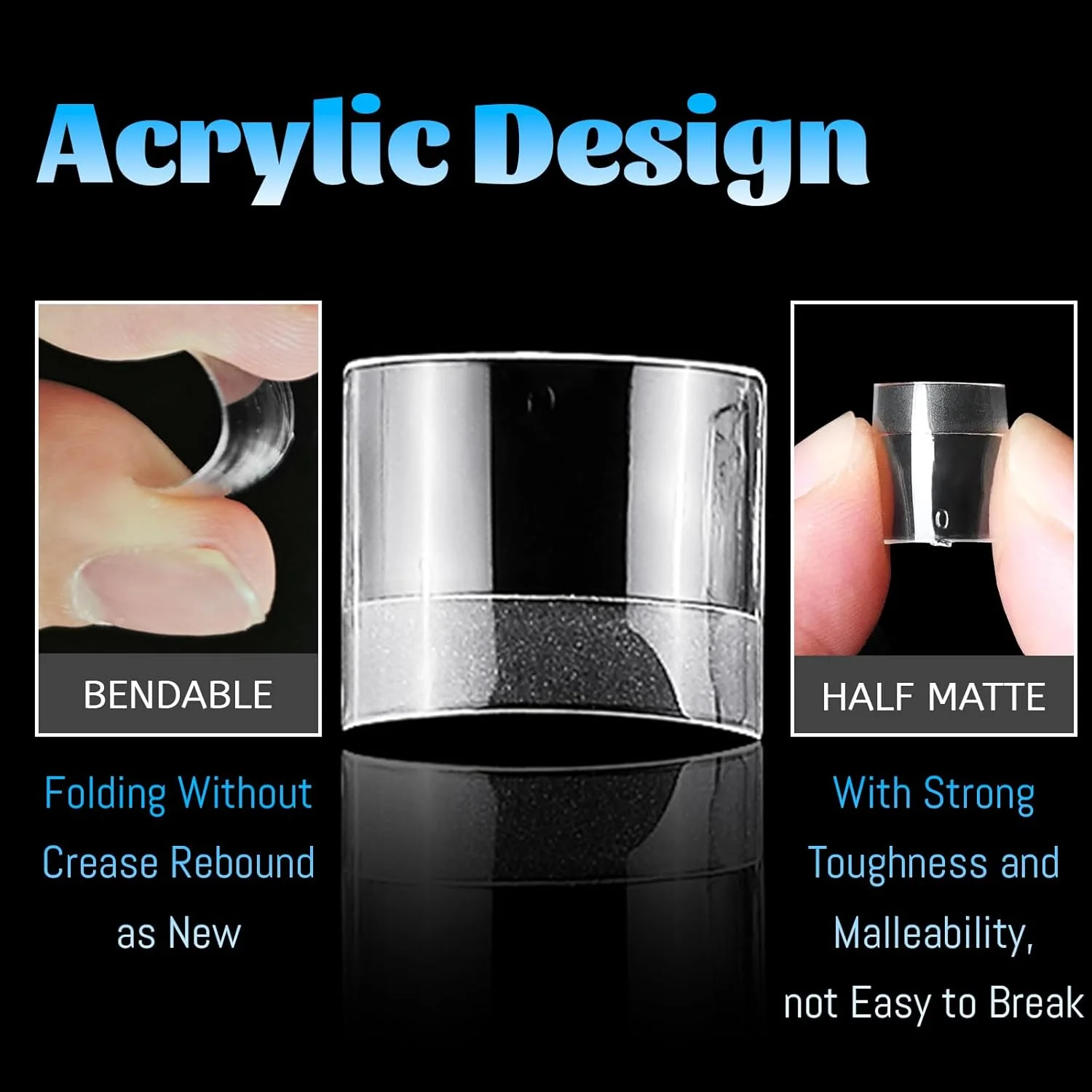 ۲۴۰ عدد تیپ ناخن ژله ای نرم، تیپ ناخن مصنوعی کوتاه، تیپ ناخن مصنوعی مربعی برای انگشتان پا، ناخن های مصنوعی چسبی شفاف، ۱۲ سایز، تیپ های مصنوعی فرانسوی، ناخن های اکریلیک