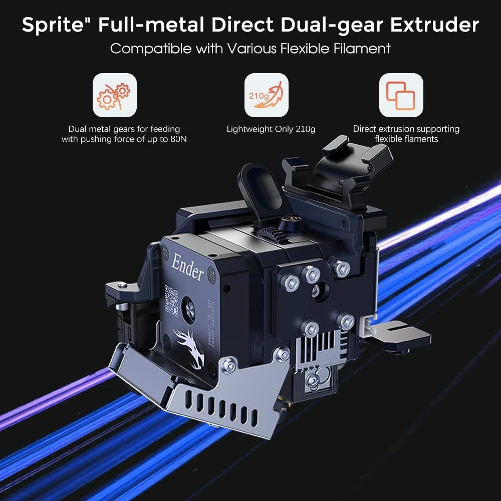 پرینتر سه بعدی رسمی کرالیتی Ender 3 S1 Pro با نازل دمای بالای 300 درجه سانتیگراد، اکسترودر دایرکت درایو تمام فلزی Sprite، بستر PEI و تراز خودکار CR Touch، اندازه چاپ 8.6×8.6×10.6 اینچ، Ender 3 S1 ارتقا یافته پرینتر سه بعدی رسمی کرالیتی Ender 3 S1 Pro با نازل دمای بالای 300 درجه سانتیگراد، اکسترودر دایرکت درایو تمام فلزی Sprite، بستر PEI و تراز خودکار CR Touch، اندازه چاپ 8.6×8.6×10.6 اینچ، Ender 3 S1 ارتقا یافته