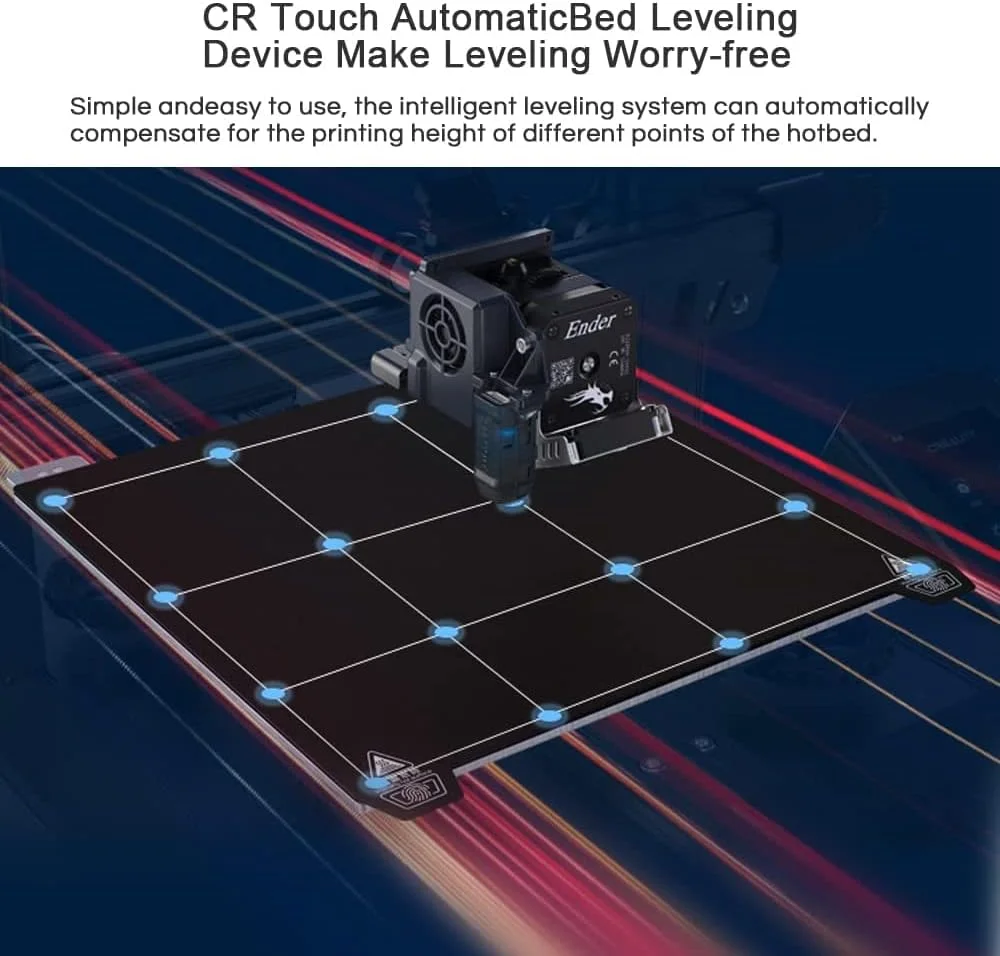 پرینتر سه بعدی 3IDEA مدل Ender-3 S1 با اکسترودر دایرکت درایو | دارای CR Touch Auto Leveling، دقت بالا، پیچ دوگانه محور Z و برد سایلنت | سایز چاپ 8.6'*8.6''*10.6' | نسخه ارتقا یافته Ender 3 V2 پرینتر سه بعدی 3IDEA مدل Ender-3 S1 با اکسترودر دایرکت درایو | دارای CR Touch Auto Leveling، دقت بالا، پیچ دوگانه محور Z و برد سایلنت | سایز چاپ 8.6'*8.6''*10.6' | نسخه ارتقا یافته Ender 3 V2