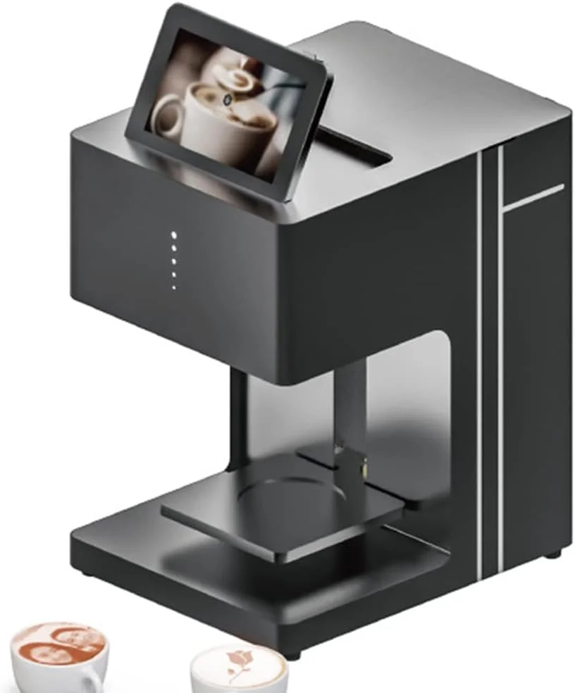 دستگاه چاپگر هنری سه بعدی قهوه، دستگاه چاپگر جوهر افشان چند رنگی تمام اتوماتیک کیک شیر با صفحه لمسی، سازنده دکوراسیون DIY، چاپگر عکس WIFI، برای چای دسر دستگاه چاپگر هنری سه بعدی قهوه، دستگاه چاپگر جوهر افشان چند رنگی تمام اتوماتیک کیک شیر با صفحه لمسی، سازنده دکوراسیون DIY، چاپگر عکس WIFI، برای چای دسر