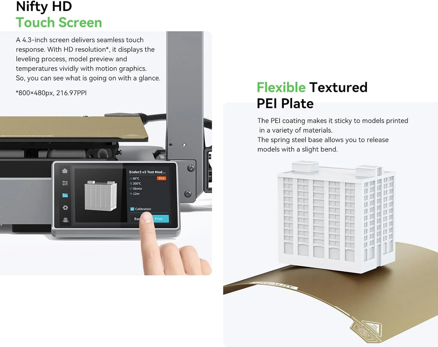 پرینتر سه بعدی Fawoonu Ender-3 V3 Speedy CoreXZ با سرعت 600mm/s، اکسترودر مستقیم دوگانه، پلتفرم چاپ PEI، پشتیبانی از تراز خودکار، بررسی خودکار هوشمند، شکل دهی ورودی با سنسور G، ابعاد ساخت 220 * 220 * 250mm