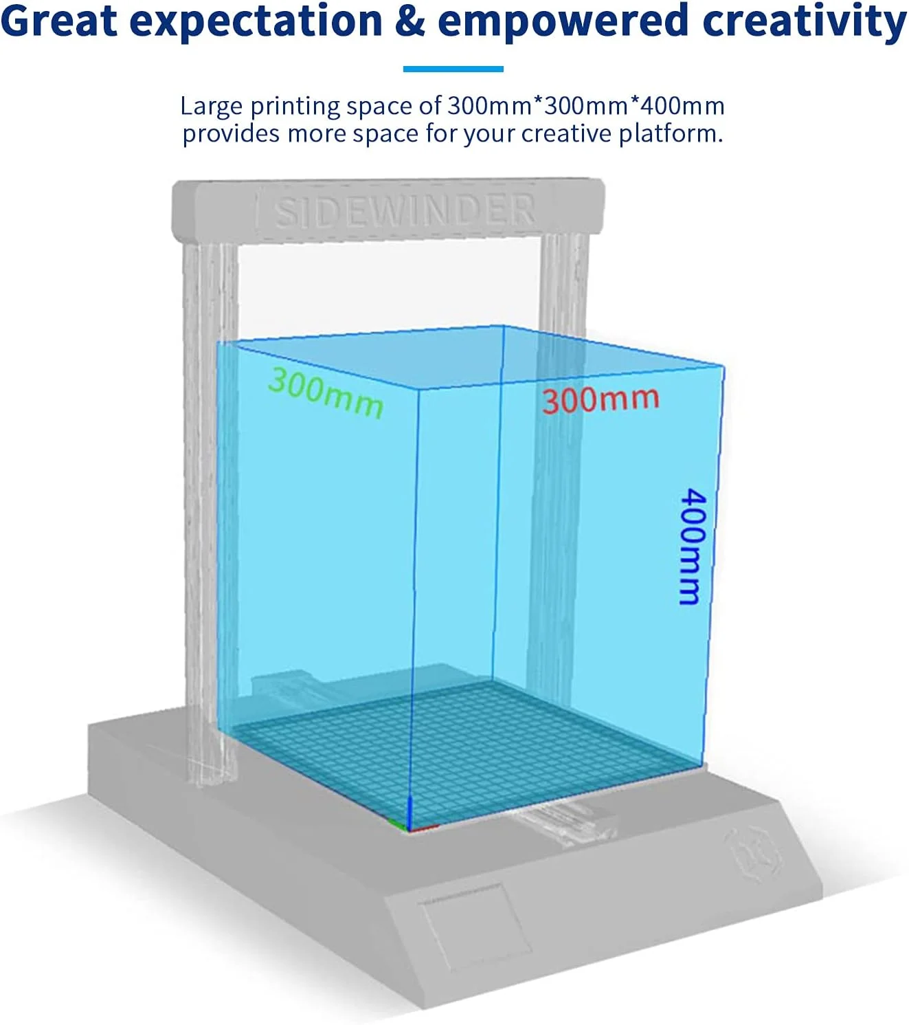 پرینتر سه بعدی Fawoonu Sidewinder-X2 با ابعاد چاپ 300x300x400 میلی‌متر، دارای صفحه لمسی 2.8 اینچی، پلتفرم شیشه‌ای حرارت‌دیده، پشتیبانی از تشخیص اتمام فیلامنت، قابلیت ادامه چاپ پس از قطع برق، تراز خودکار و عملکرد فوق‌العاده بی‌صدا