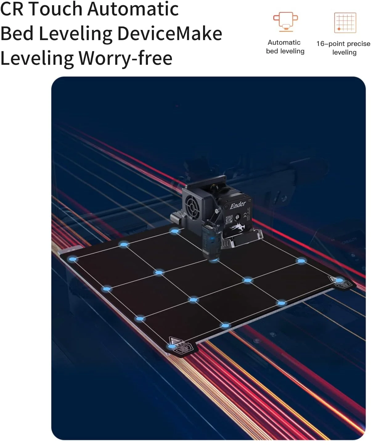 پرینتر سه بعدی رومیزی Fawoonu 3 S1 FDM، ابعاد ساخت 220 * 220 * 270 میلی‌متر، دارای اکسترودر مستقیم، صفحه چاپ فنری فولادی PC، قابلیت ادامه چاپ، محور Z دوگانه