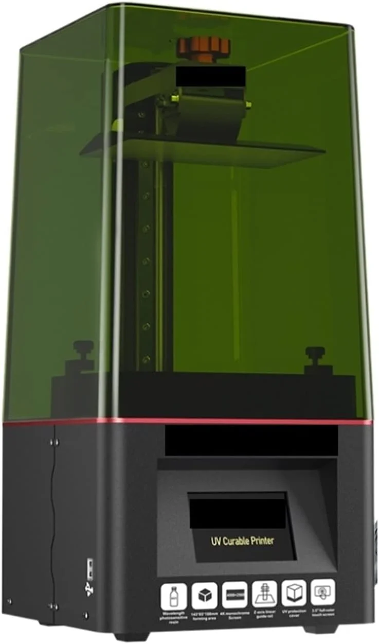 پرینتر سه بعدی LCD مدل KP6 PLUS با صفحه نمایش 6.6 اینچی 4K مونوکروم SLA UV رزینی، پرینت سه بعدی با سرعت بالا KP6 PLUS SLA، تراز اتوماتیک، بدون صدا (رنگ: KP6 PLUS)