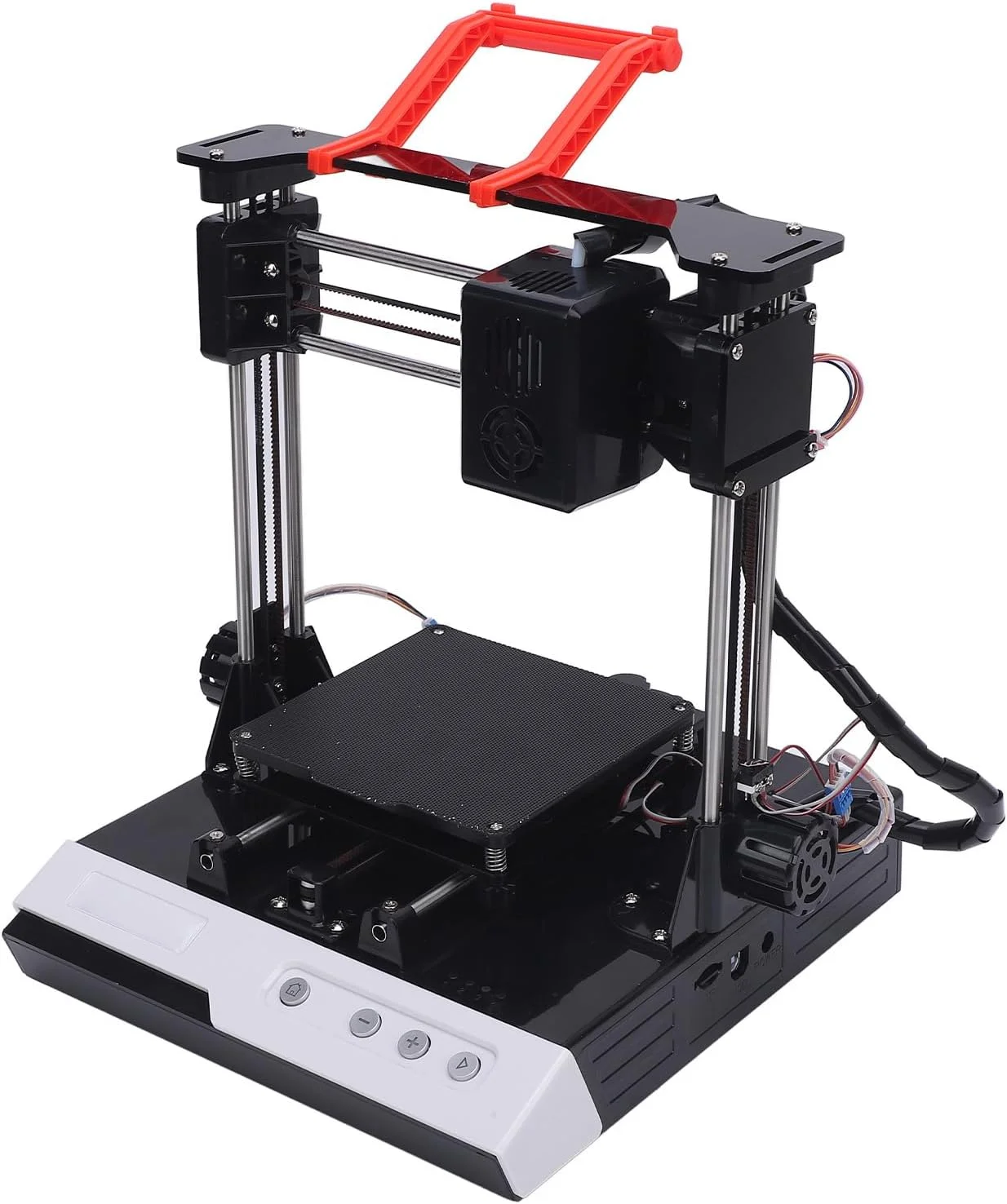 پرینتر سه بعدی، کیت کامل شروع چاپ سه بعدی با سرعت بالا با فیلامنت PLA با قابلیت تراز خودکار، برای علاقه مندان به DIY، اندازه چاپ 100x100x100 میلی متر (دوشاخه UK 13A)