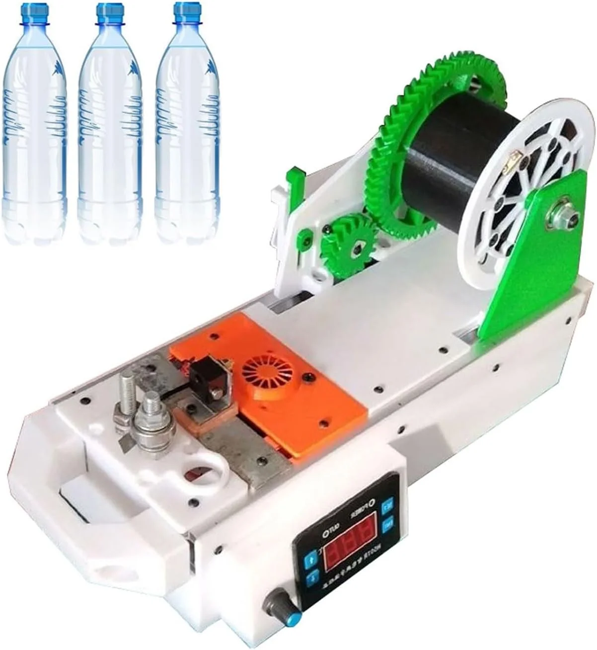 دستگاه تولید فیلامنت رومیزی، اکسترودرهای پرینتر سه بعدی، بازیافت کننده بطری های پلاستیکی PET، فیلامنت سه بعدی تولید شده از بطری های پلاستیکی، برای خانواده ها، سازندگان DIY، استودیوهای کوچک