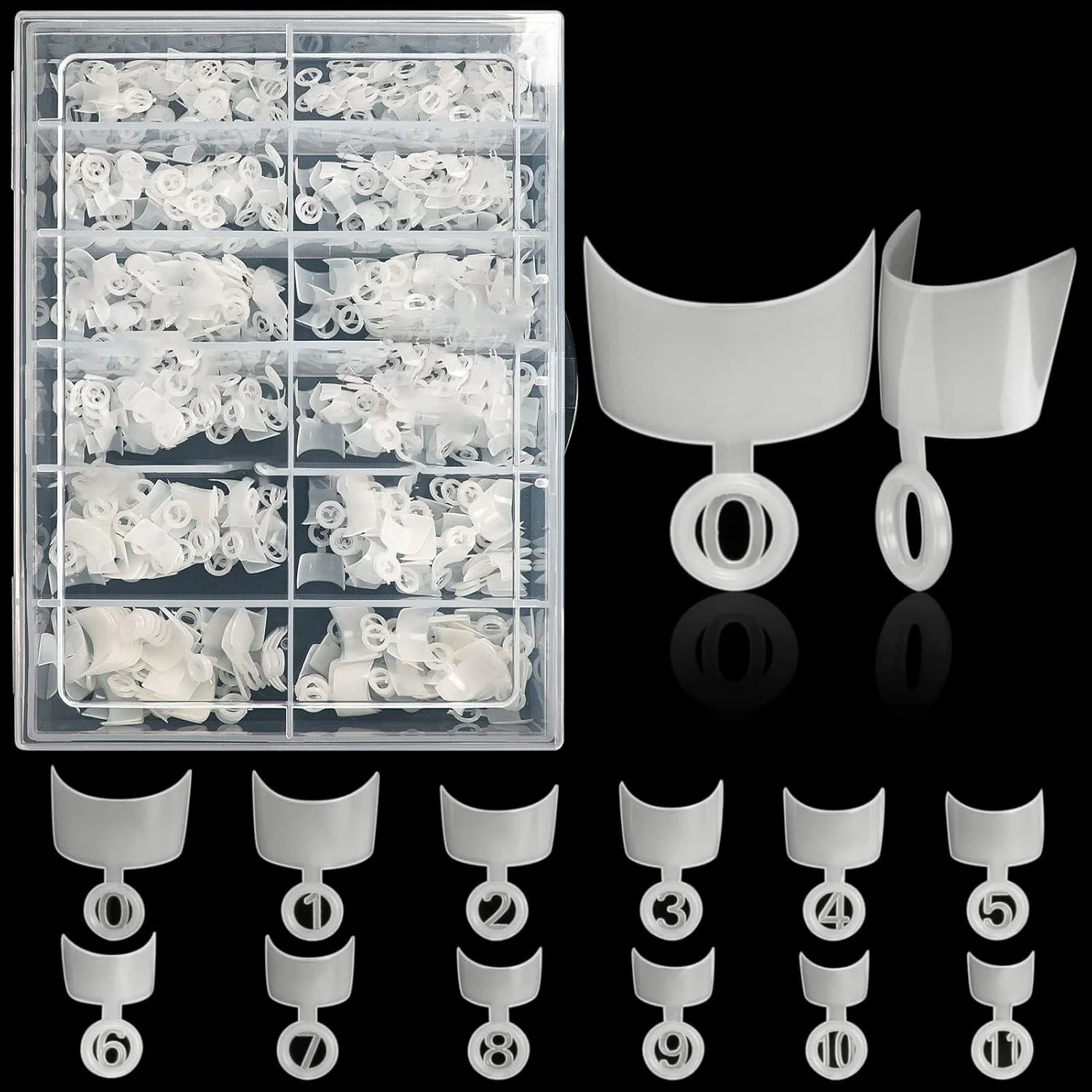 MAKINGTEC 600 عدد ناخن مصنوعی کوتاه فرانسوی، تیپ ناخن نیمه پوشش، ناخن انگشت اکریلیک کوتاه سفید 12 سایز با جعبه برای سالن های هنری ناخن و DIY خانگی (فرانسوی) MAKINGTEC 600 عدد ناخن مصنوعی کوتاه فرانسوی، تیپ ناخن نیمه پوشش، ناخن انگشت اکریلیک کوتاه سفید 12 سایز با جعبه برای سالن های هنری ناخن و DIY خانگی (فرانسوی)