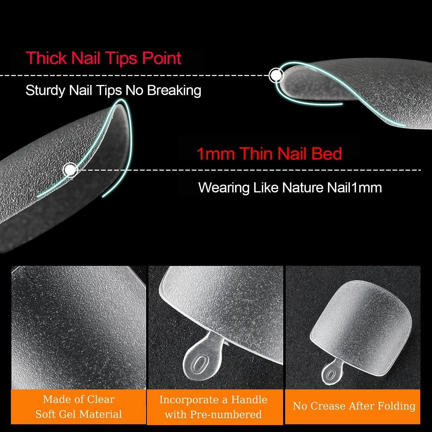 ۱۵۰۰ عدد ناخن مصنوعی پا - ۱۵ سایز مختلف، نوک ناخن پا از جنس ژل نرم، مناسب برای ناخن های بزرگ، ناخن مصنوعی فرانسوی مناسب برای سالن های آرایشی و مبتدیان ۱۵۰۰ عدد ناخن مصنوعی پا - ۱۵ سایز مختلف، نوک ناخن پا از جنس ژل نرم، مناسب برای ناخن های بزرگ، ناخن مصنوعی فرانسوی مناسب برای سالن های آرایشی و مبتدیان
