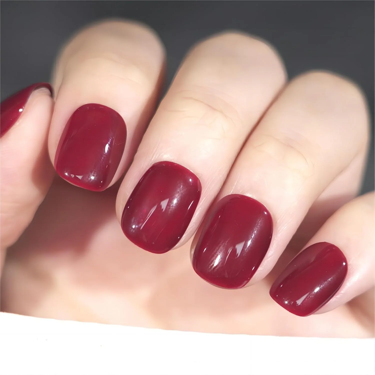 бордовый chill ست 10 عددی ناخن مصنوعی قابل جابجایی برای زنان و دختران، سایز M бордовый chill ست 10 عددی ناخن مصنوعی قابل جابجایی برای زنان و دختران، سایز M