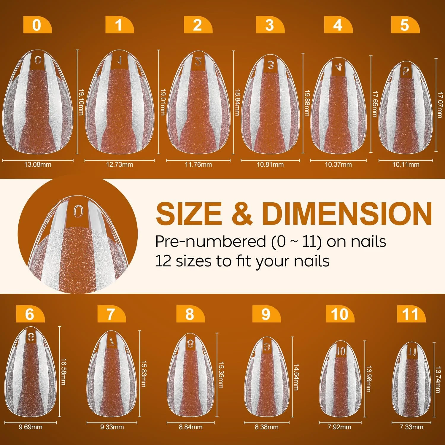 تیپ ناخن بادامی کوتاه XS Nicedeco، ناخن مصنوعی، پوشش کامل شفاف طبیعی ناخن های مصنوعی ژلی X برای اکستنشن، ناخن های اکریلیک، ناخن های مصنوعی شفاف رزینی قوی 12 سایز 216 عددی تیپ ناخن بادامی کوتاه XS Nicedeco، ناخن مصنوعی، پوشش کامل شفاف طبیعی ناخن های مصنوعی ژلی X برای اکستنشن، ناخن های اکریلیک، ناخن های مصنوعی شفاف رزینی قوی 12 سایز 216 عددی