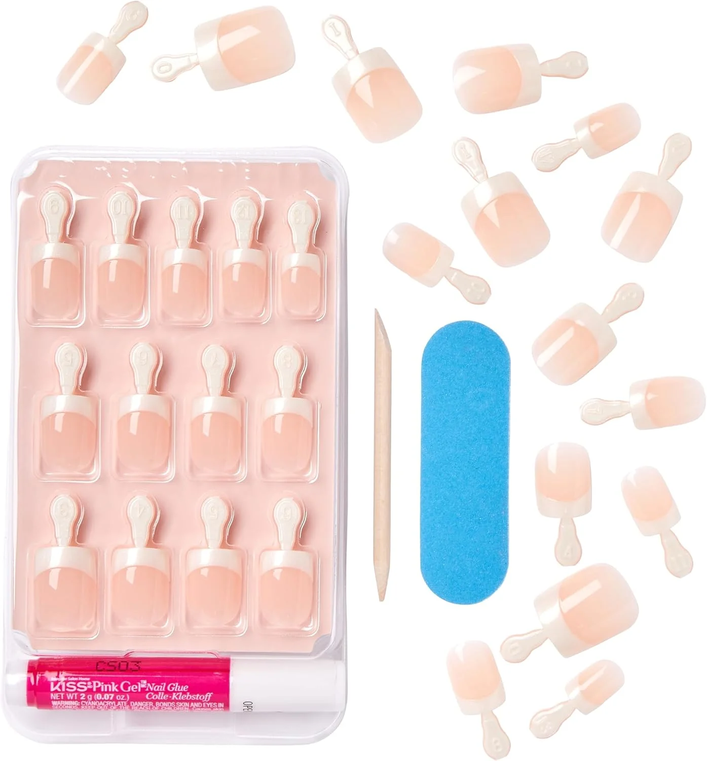 کیت ناخن فرانسوی ماندگار کیس، مدل رشته مروارید، 0.03 کیلوگرم کیت ناخن فرانسوی ماندگار کیس، مدل رشته مروارید، 0.03 کیلوگرم