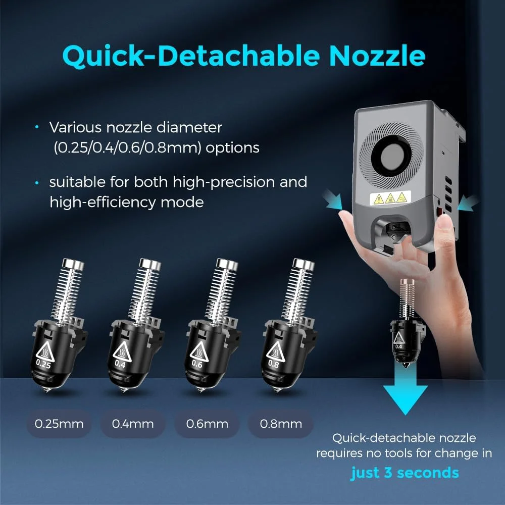 پرینتر سه بعدی FLASHFORGE مدل adventurous 5m pro، سرعت بالای 600 میلیمتر بر ثانیه با سیستم چاپ کاملا اتوماتیک تک کلیکی، اکسترودر مستقیم جداشدنی سریع 280 درجه سانتیگراد، خنک کننده پرینتر سه بعدی FLASHFORGE مدل adventurous 5m pro، سرعت بالای 600 میلیمتر بر ثانیه با سیستم چاپ کاملا اتوماتیک تک کلیکی، اکسترودر مستقیم جداشدنی سریع 280 درجه سانتیگراد، خنک کننده