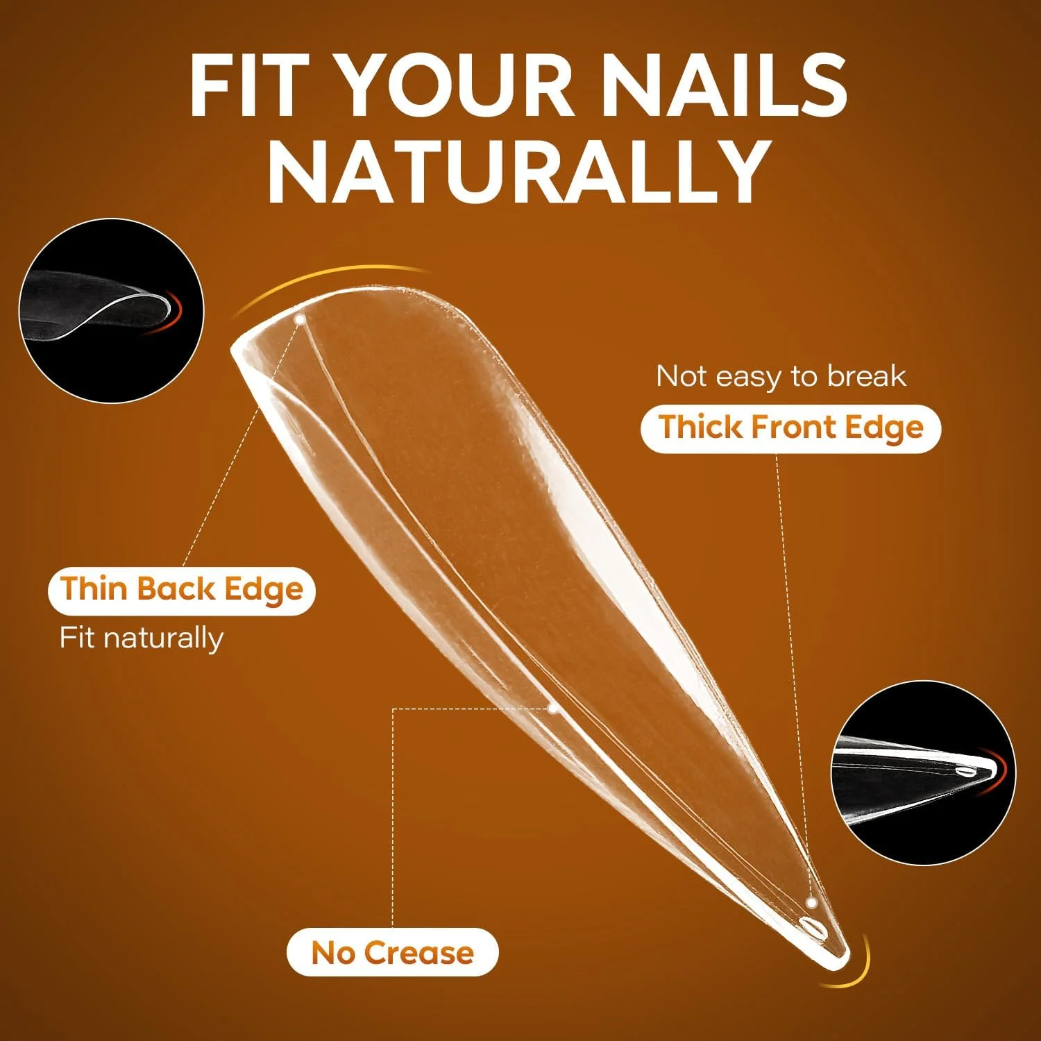 تیپ ناخن ژلی، مدل استیلتو بلند، 504 عدد تیپ نرم شفاف پوشش کامل، ناخن مصنوعی برای کاشت ژل - 012 تیپ ناخن ژلی، مدل استیلتو بلند، 504 عدد تیپ نرم شفاف پوشش کامل، ناخن مصنوعی برای کاشت ژل - 012