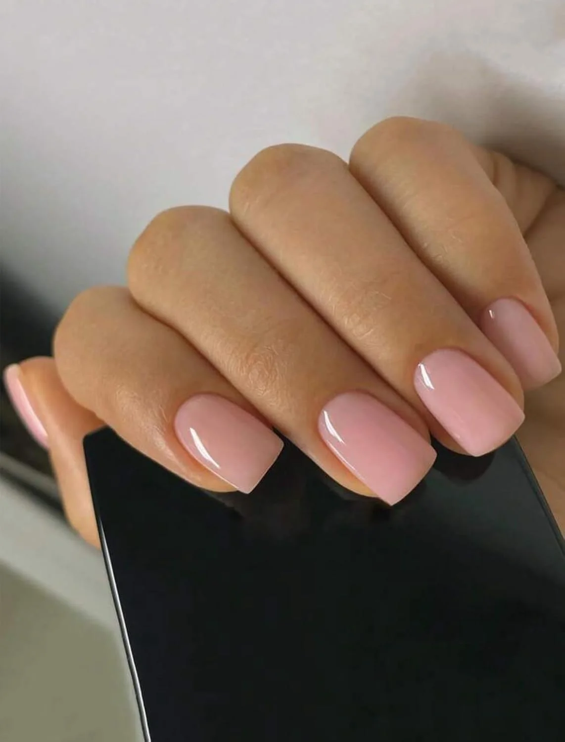 ناخن مصنوعی با طرح آمبره و رنگ ثابت، ۲۴ عددی، مناسب برای طراحی ناخن، با چسب