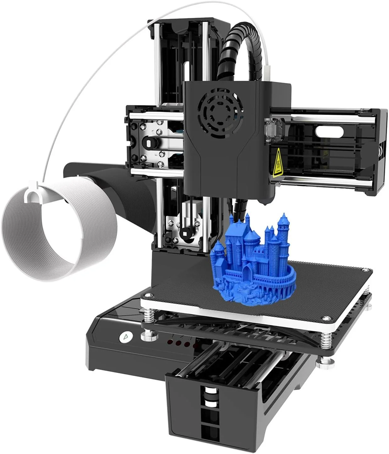 دستگاه چاپ سه بعدی رومیزی کوچک Graflsoa مناسب کودکان، ابعاد چاپ 100x100x100 میلی متر، صفحه جداشدنی، چاپ با یک کلید، به همراه کارت TF و نمونه فیلامنت PLA برای مبتدیان، مصارف خانگی و آموزشی