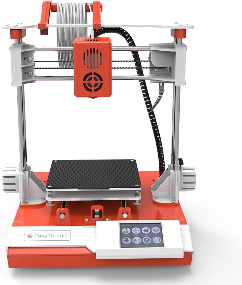 دستگاه چاپ سه بعدی رومیزی Irovami K6 FDM با ابعاد چاپ 100x100x100 میلی‌متر / 4x4x4 اینچ، پلتفرم جداشدنی با صفحه لمسی 2.4 اینچی، چاپ با کارت TF / اتصال USB برای مبتدیان به همراه