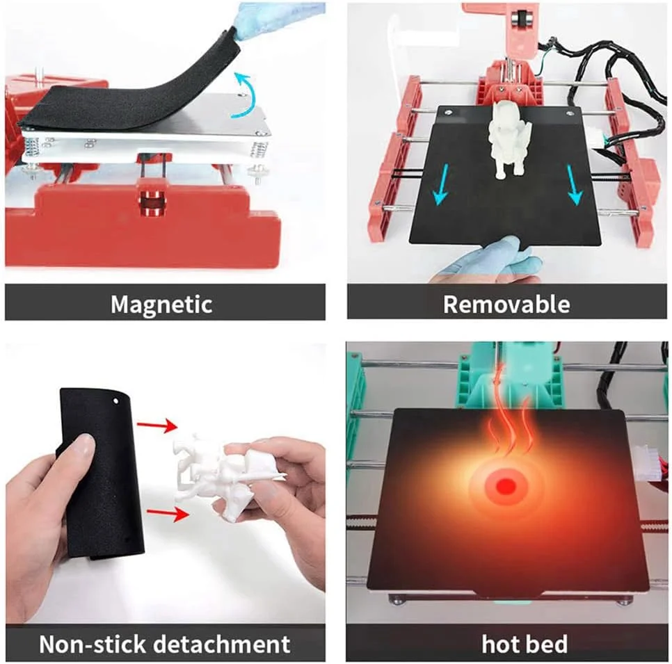 دستگاه چاپ سه بعدی رومیزی Irovami K8 plus FDM با ابعاد چاپ 150x150x150 میلی متر، صفحه جداشدنی و کنترل صفحه لمسی 2.4 اینچی، چاپ با کارت TF / اتصال USB برای مبتدیان