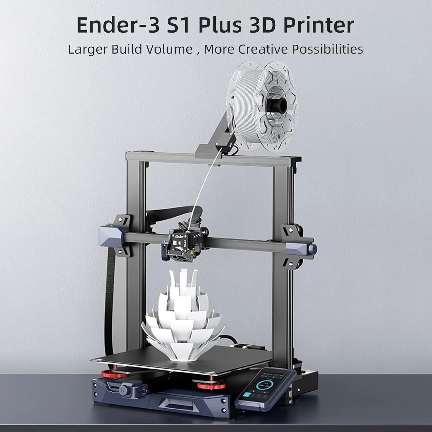 پرینتر سه بعدی رومیزی Irovami Ender-3 S1 Plus FDM با اکسترودر تمام فلزی Sprite، ابعاد ساخت 300x300x300 میلی متر، صفحه چاپ فولادی فنری PC، CR Touch اتوماتیک پرینتر سه بعدی رومیزی Irovami Ender-3 S1 Plus FDM با اکسترودر تمام فلزی Sprite، ابعاد ساخت 300x300x300 میلی متر، صفحه چاپ فولادی فنری PC، CR Touch اتوماتیک