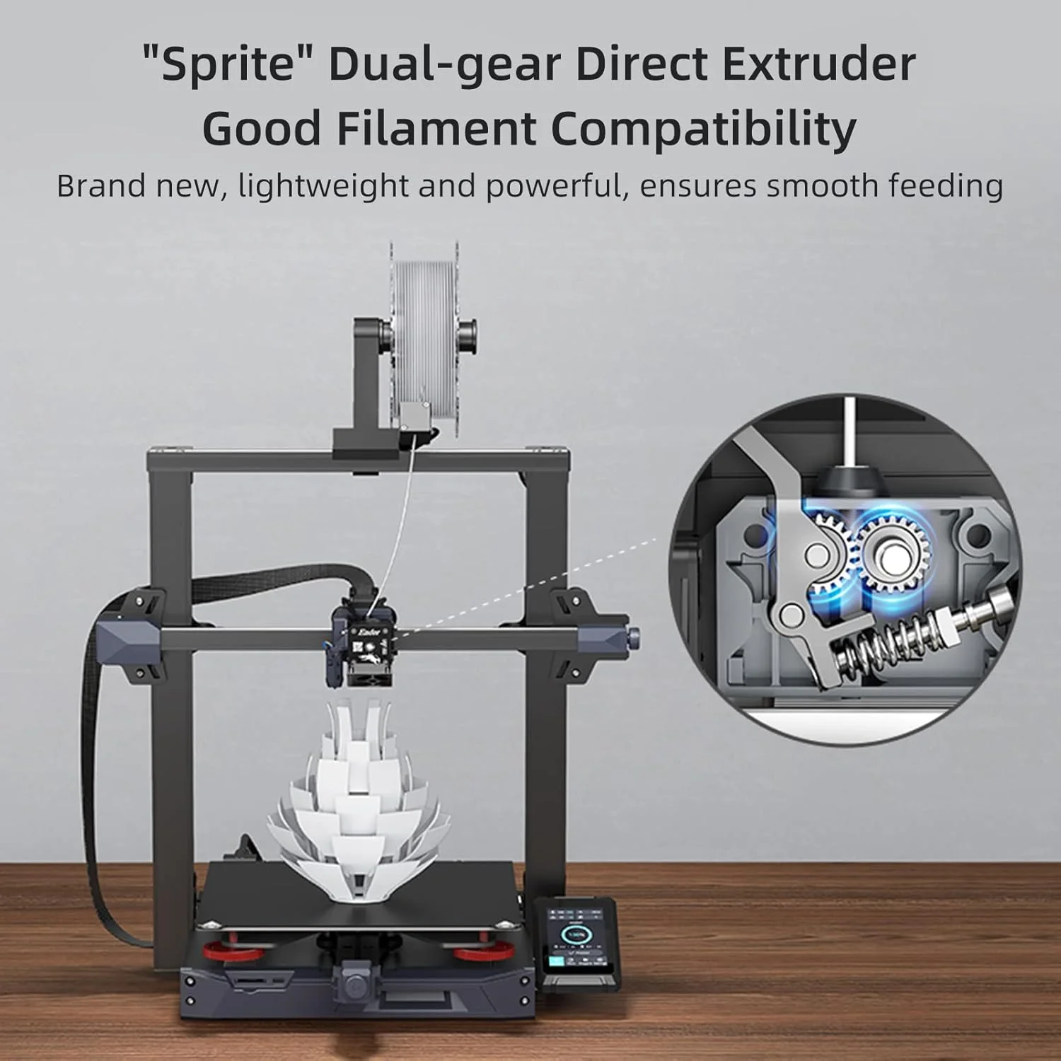 پرینتر سه بعدی رومیزی Irovami Ender-3 S1 Plus FDM با اکسترودر تمام فلزی Sprite، ابعاد ساخت 300x300x300 میلی متر، صفحه چاپ فولادی فنری PC، CR Touch اتوماتیک پرینتر سه بعدی رومیزی Irovami Ender-3 S1 Plus FDM با اکسترودر تمام فلزی Sprite، ابعاد ساخت 300x300x300 میلی متر، صفحه چاپ فولادی فنری PC، CR Touch اتوماتیک