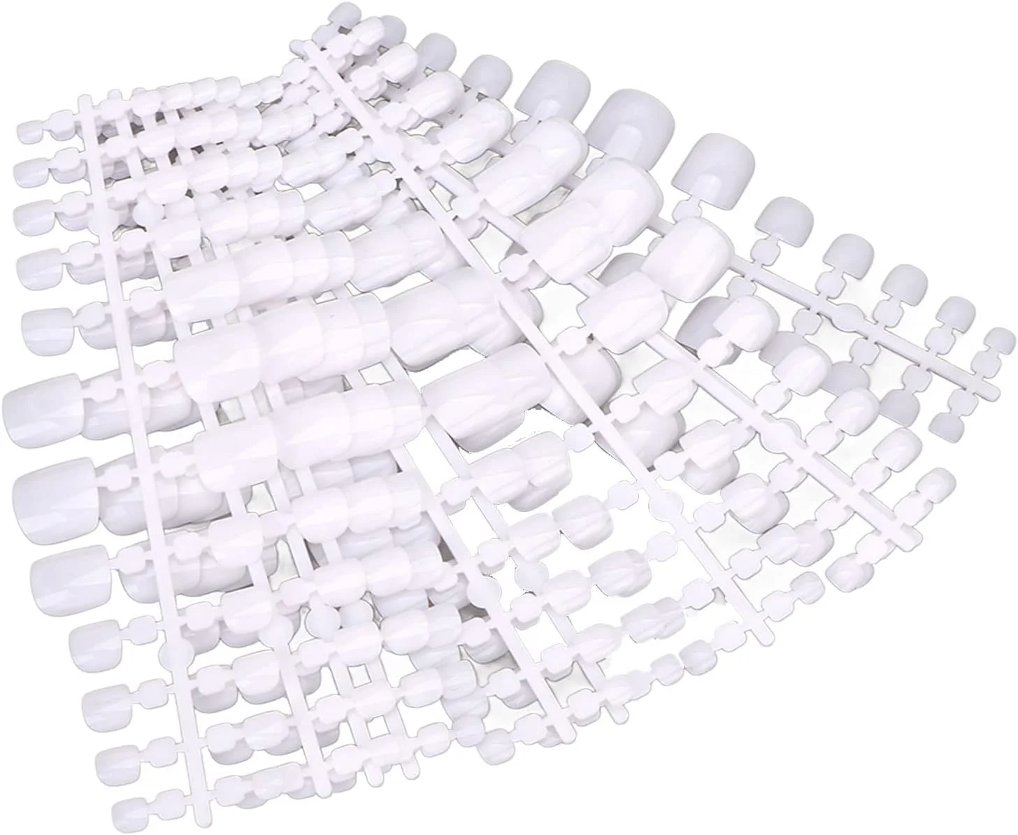 کاشت ناخن پا پوشش کامل، ناخن مصنوعی قابل حمل برای زنان، مناسب مهمانی عروسی، سفید براق