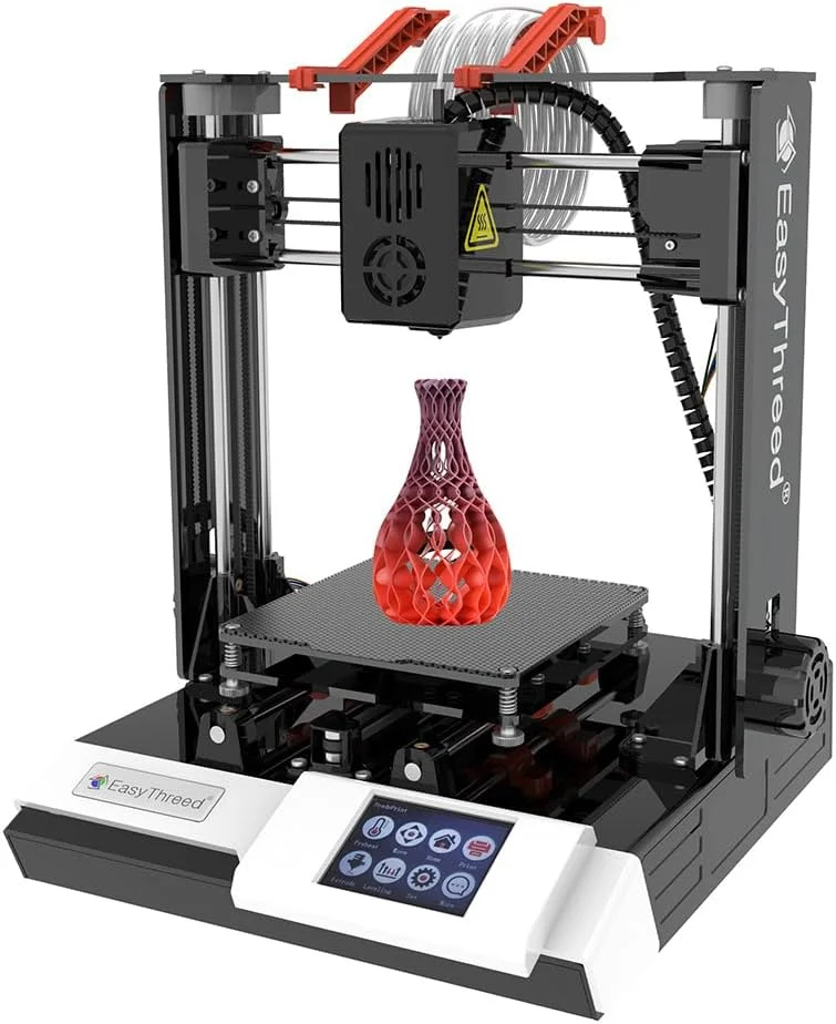 دستگاه چاپ سه بعدی رومیزی لابیموس K6 پلاس FDM با ابعاد چاپ 150x150x150 میلی‌متر، پلتفرم جداشدنی با کنترل لمسی، چاپ با کارت TF/ اتصال USB برای مبتدیان