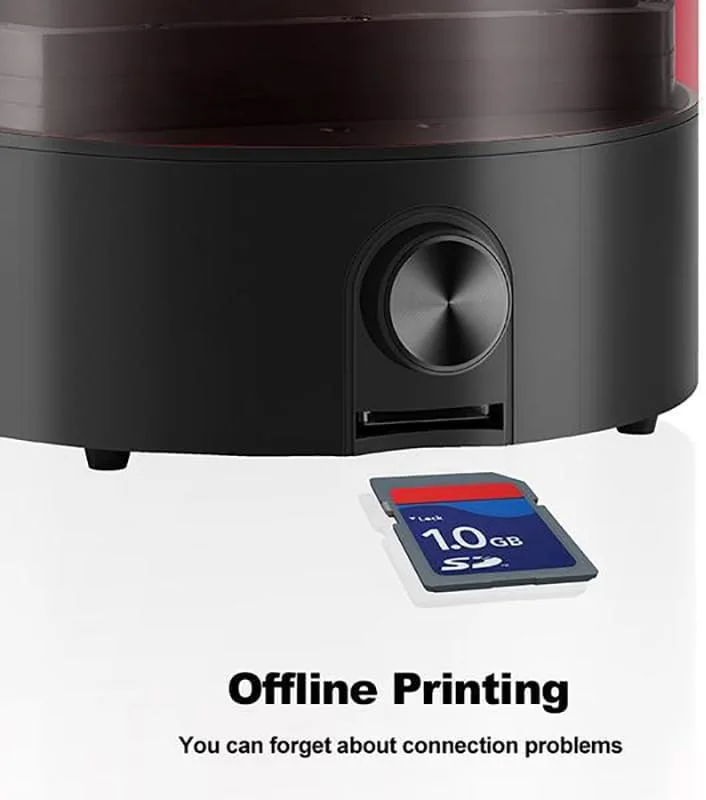 چاپگر سه بعدی کوچک، تراز خودکار، مناسب برای مبتدیان، زمان چاپ تک لایه 8-15 ثانیه، اندازه چاپ 98 * 55 * 125 میلی متر