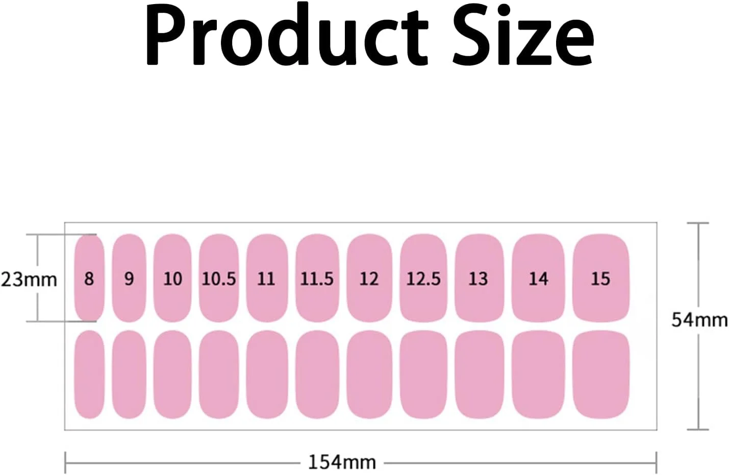 برچسب ناخن ژلی نیمه پخته، 22 عدد، طرح روشن، ماندگاری طولانی، کیفیت سالنی، استفاده و برداشتن آسان