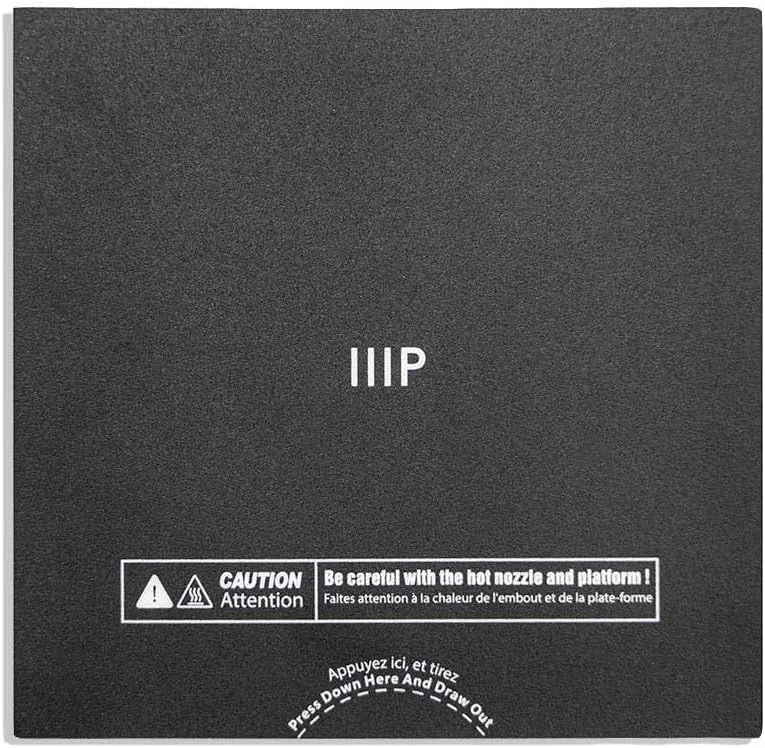 صفحه ساخت انعطاف پذیر جایگزین Monoprice - مشکی، قابل استفاده با تمام مدل های پرینتر سه بعدی MP Voxel