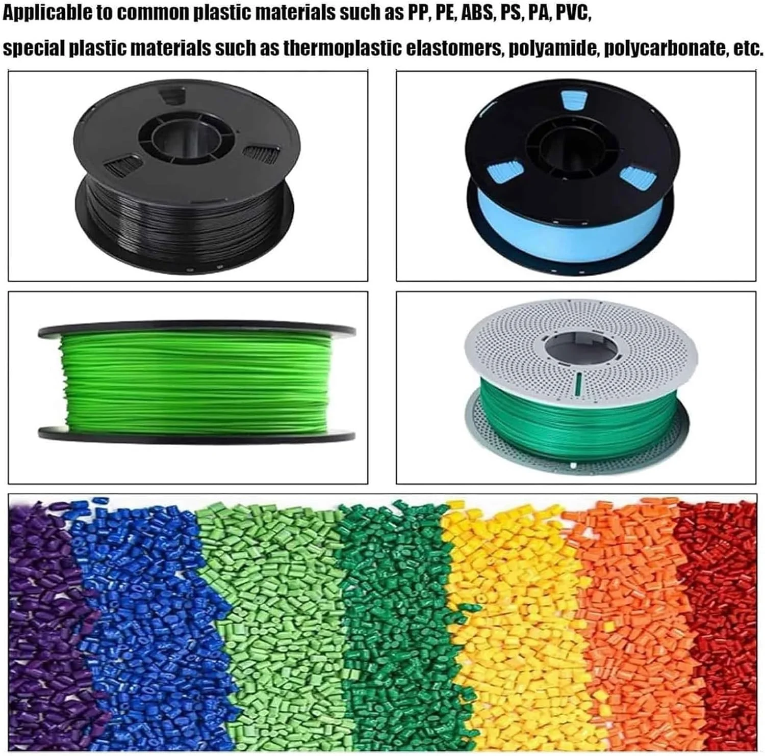 دستگاه اکسترودر فیلامنت پرینتر سه بعدی، دستگاه های سیم پیچی 200mm/min~600mm/min، دستگاه بازیافت فیلامنت با مواد مختلف از جمله PLA، ABS، PVA، برای تولید و بازیافت (سیم پیچ فیبر)