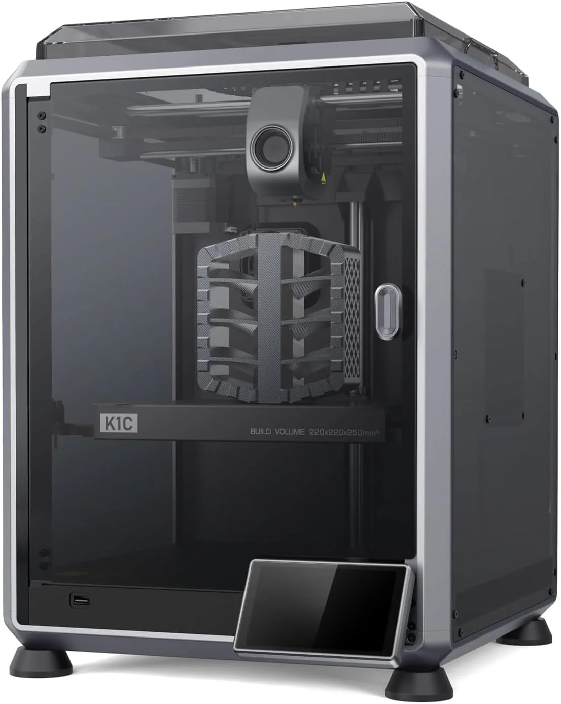 پرینتر سه بعدی OUNA با سرعت بالای 600mm/s، کیت تمام فلزی Hot End، اکسترودر مستقیم Sprite، تراز خودکار CoreXY، فریم مکعبی پایدار، پشتیبانی از فیلامنت 1.75mm فیبر کربن