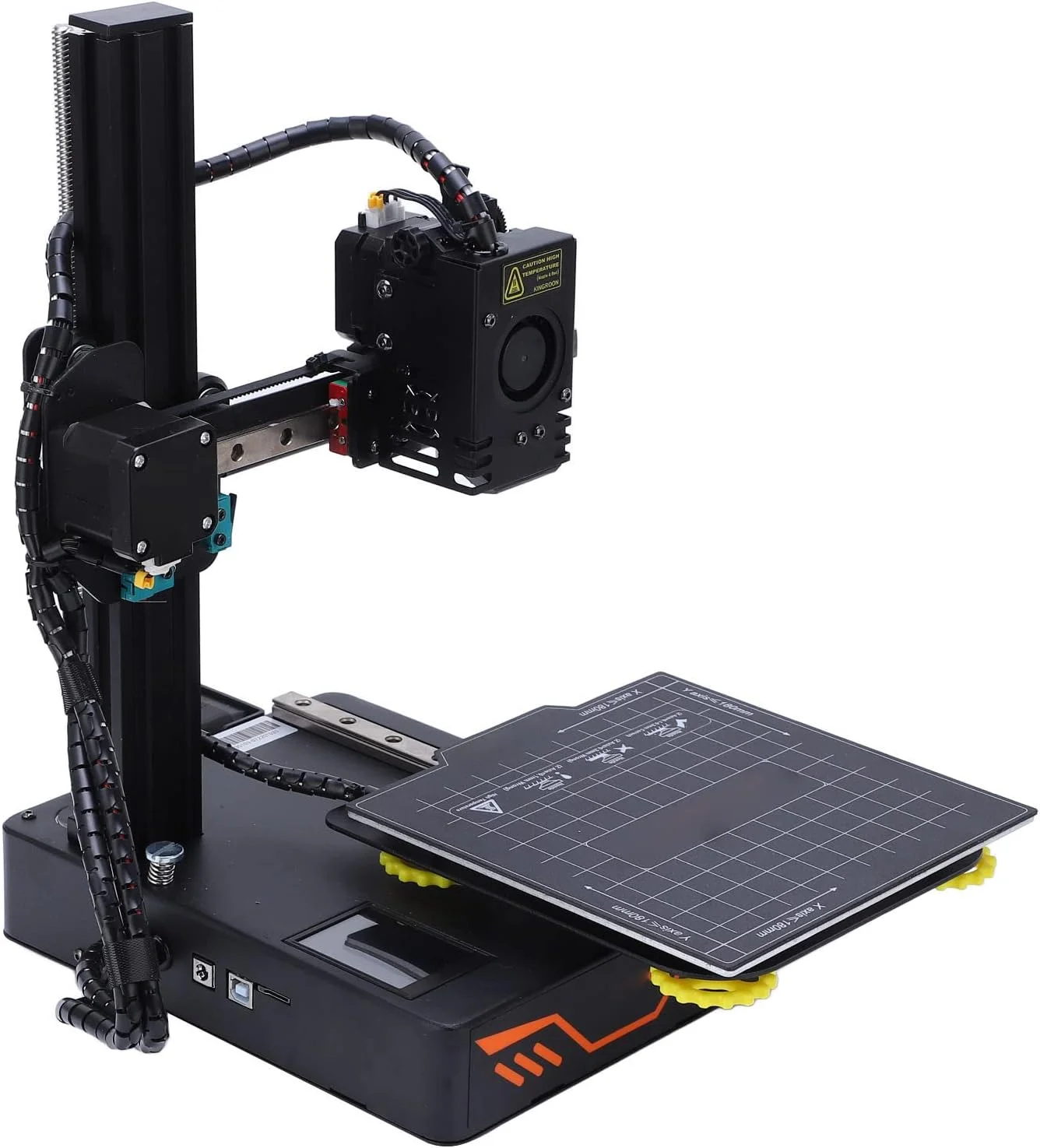 پرینتر سه بعدی کوچک، دستگاه پرینتر سه بعدی FDM با فن های دوتایی، تجهیزات پرینت سه بعدی برای چاپ خانگی، DIY و مدرسه، ساختار ریلی دوبل XY، خنک کننده سریع، درایو بی صدا (دوشاخه UK)