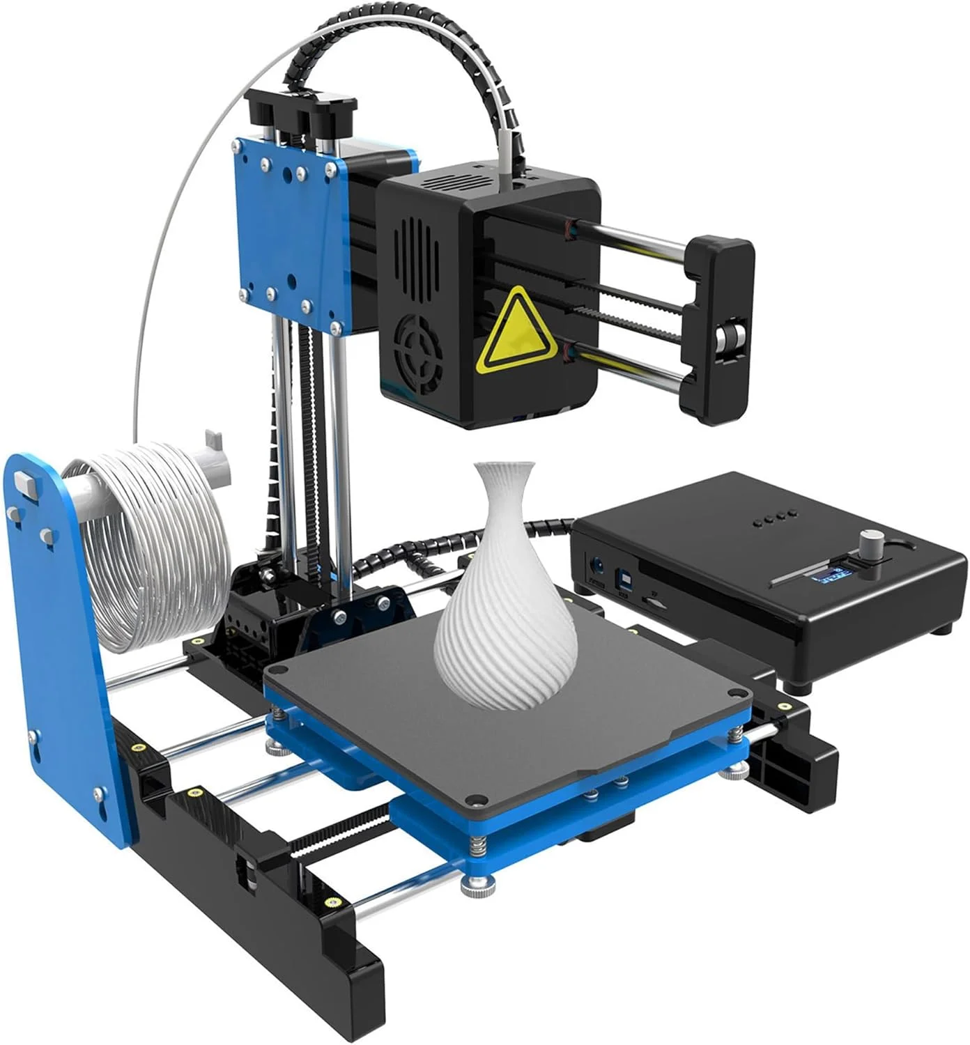 چاپگر سه بعدی قابل حمل، چاپگر استریو سه بعدی مینی، نازل با دمای بالای 230 درجه سانتیگراد، چاپ با دقت بالا، استیج مغناطیسی قابل جابجایی، کارکرد آسان با نرم افزار مدل سازی