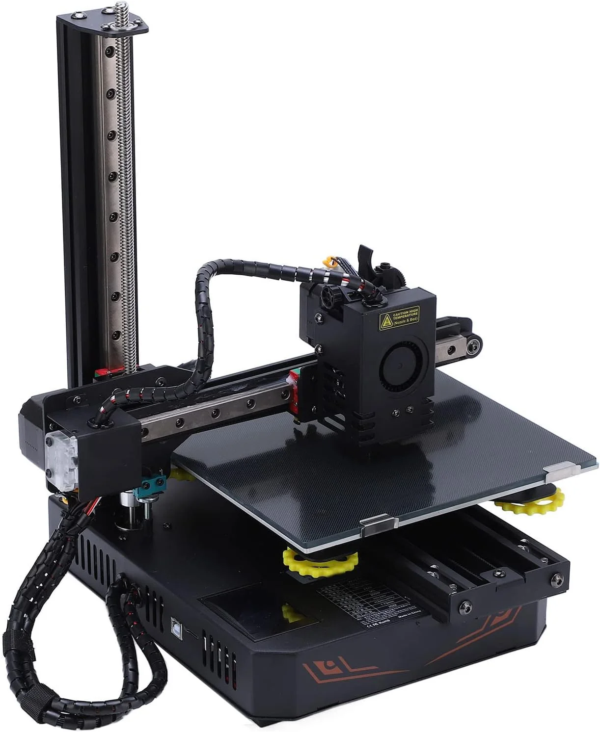 دستگاه پرینتر سه بعدی، مجموعه پرینتر سه بعدی با محورهای XZ، چاپ برد کوتاه، دارای صفحه لمسی رنگی 2.4 اینچی و مادربرد سایلنت، کیت پرینتر سه بعدی DIY برای بزرگسالان، کودکان، مبتدیان (دوشاخه UK)