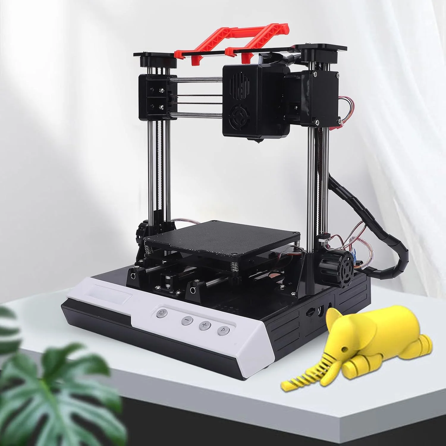 پرینتر سه بعدی برای مبتدیان، اندازه چاپ 100x100x100 میلی متر، فیلامنت PLA 1.75 میلی متری، دستگاه چاپ سه بعدی کوچک، نازل 0.4 میلی متری (دوشاخه UK)