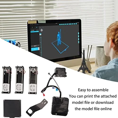 پرینتر سه بعدی، پرینتر سه بعدی مینی FDM برای مبتدیان، چاپ با دقت بالا، حجم چاپ با گرمایش یکنواخت، پرینتر سه بعدی مینی 4x4x4 اینچ (دوشاخه بریتانیا)