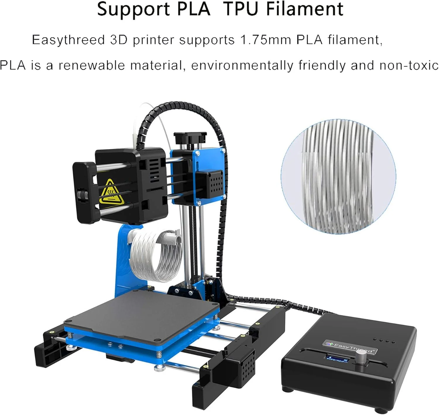 چاپگر سه بعدی قابل حمل، چاپگر استریو سه بعدی مینی، نازل با دمای بالای 230 درجه سانتیگراد، چاپ با دقت بالا، استیج مغناطیسی قابل جابجایی، کارکرد آسان با نرم افزار مدل سازی