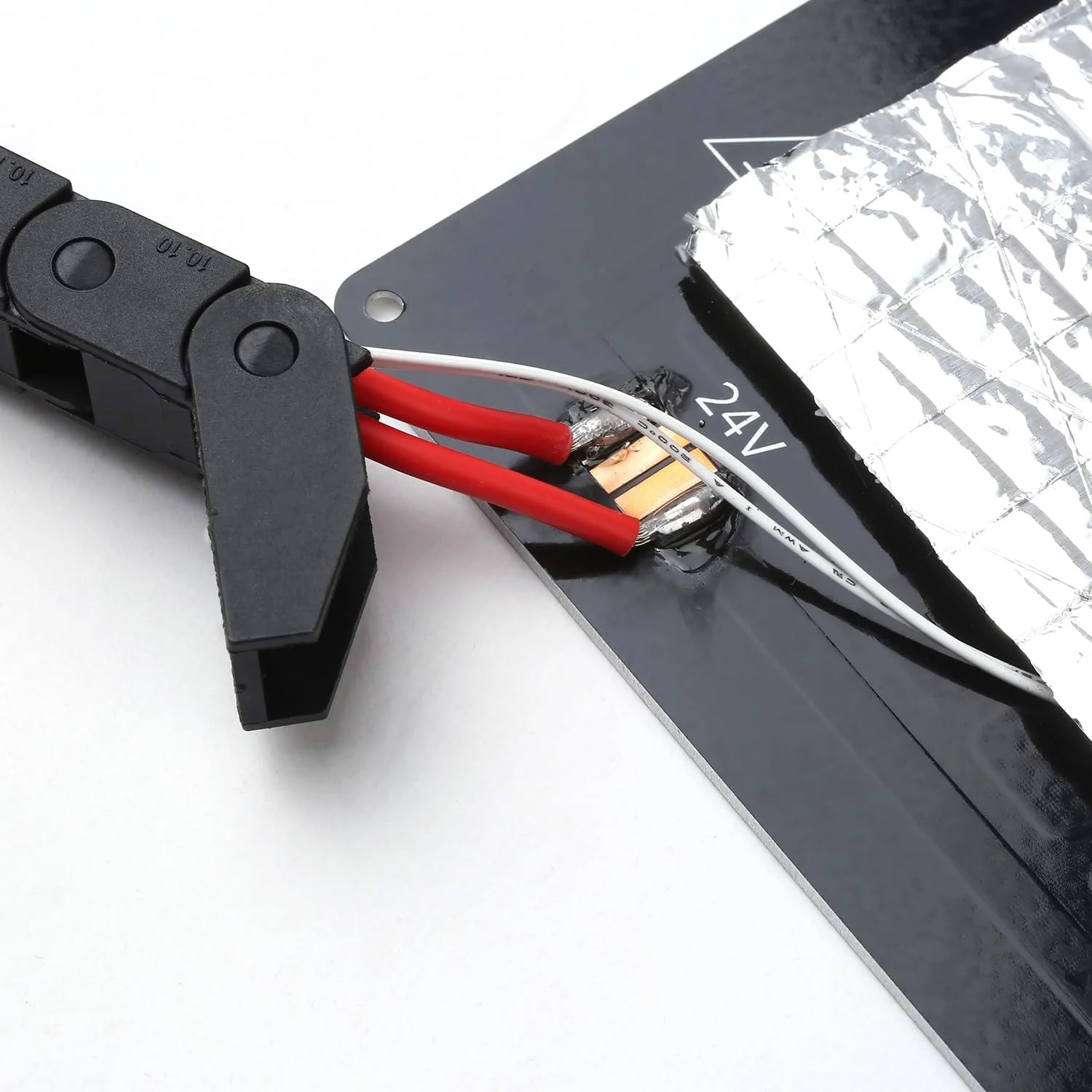 صفحه آلومینیومی بستر گرم شونده پرینتر سه بعدی MK3 24V به همراه سیم و عایق پنبه ای سازگار با X5SA X5SAPRO