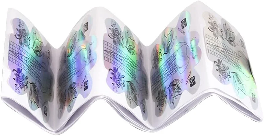 استیکر طراحی ناخن، راهنمای نوک ناخن، فرم چسبی، ابزار اکستنشن ناخن، طرح پروانه ای برای اکریلیک، ژل UV، ابزار راهنمای اکستنشن ناخن، مراقبت از ناخن، ابزار مانیکور DIY، 100 عدد / 300 عدد انتخابی استیکر طراحی ناخن، راهنمای نوک ناخن، فرم چسبی، ابزار اکستنشن ناخن، طرح پروانه ای برای اکریلیک، ژل UV، ابزار راهنمای اکستنشن ناخن، مراقبت از ناخن، ابزار مانیکور DIY، 100 عدد / 300 عدد انتخابی