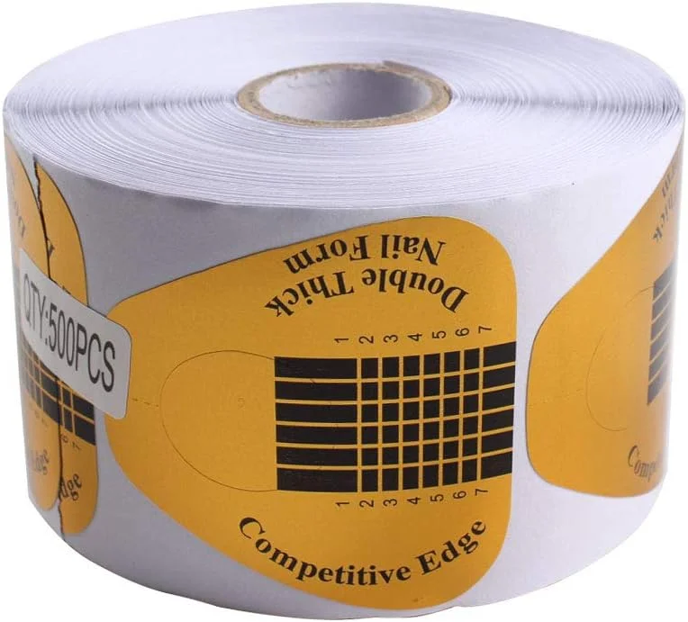 ۵۰۰ عدد فرم کاشت ناخن طلایی رنگ طرح نعل اسبی، راهنمای برچسبی فرم اکستنشن ناخن های آکریلیک/ژل یو وی ۵۰۰ عدد فرم کاشت ناخن طلایی رنگ طرح نعل اسبی، راهنمای برچسبی فرم اکستنشن ناخن های آکریلیک/ژل یو وی