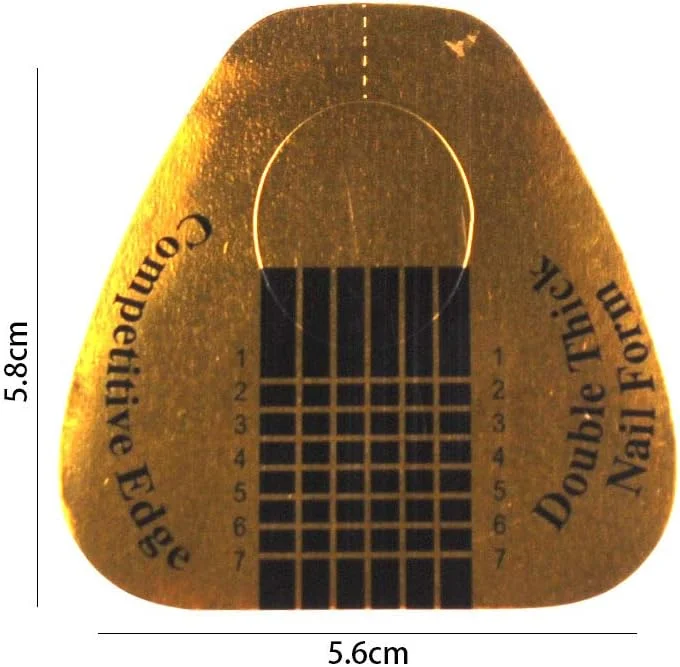 ۵۰۰ عدد فرم کاشت ناخن طلایی رنگ طرح نعل اسبی، راهنمای برچسبی فرم اکستنشن ناخن های آکریلیک/ژل یو وی ۵۰۰ عدد فرم کاشت ناخن طلایی رنگ طرح نعل اسبی، راهنمای برچسبی فرم اکستنشن ناخن های آکریلیک/ژل یو وی