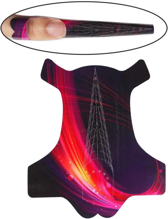 بیوتی لیدر 100 عدد فرم ناخن برای سیستم ژل UV، اکریلیک، تیپ های ناخن، اکستنشن، فرم برچسب چسبی با انتهای تیز (قرمز) بیوتی لیدر 100 عدد فرم ناخن برای سیستم ژل UV، اکریلیک، تیپ های ناخن، اکستنشن، فرم برچسب چسبی با انتهای تیز (قرمز)