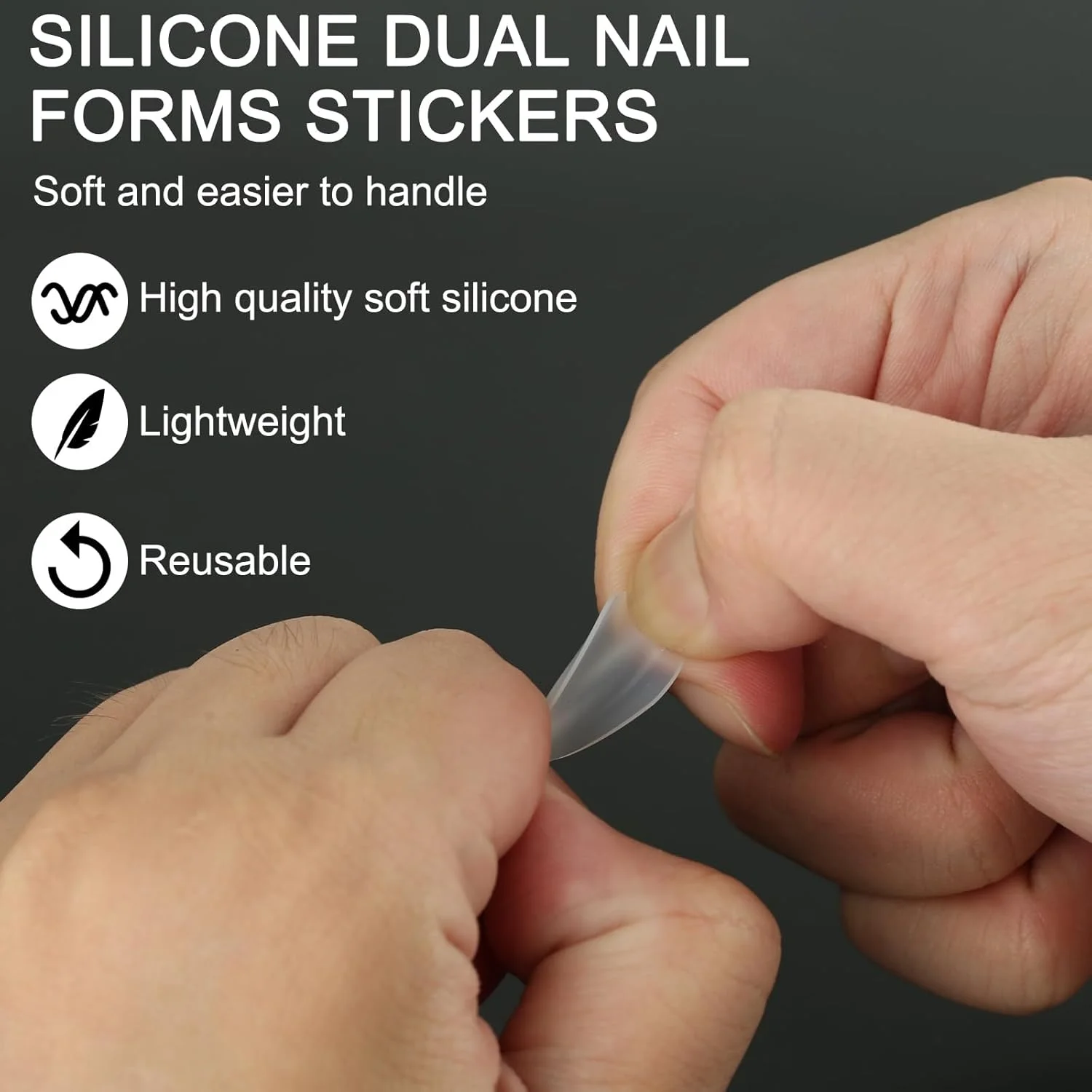 مجموعه 144 عددی برچسب طراحی ناخن، برچسب های سیلیکونی برای مانیکور فرانسوی، مناسب برای طراحی ناخن با ژل مجموعه 144 عددی برچسب طراحی ناخن، برچسب های سیلیکونی برای مانیکور فرانسوی، مناسب برای طراحی ناخن با ژل