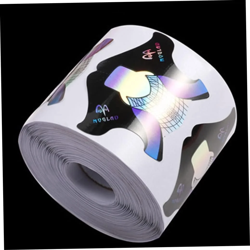 برچسب های طراحی ناخن، فرم های اکستنشن ناخن، کاغذ طراحی مانیکور برای طراحی ناخن با ژل اکریلیک و یو وی