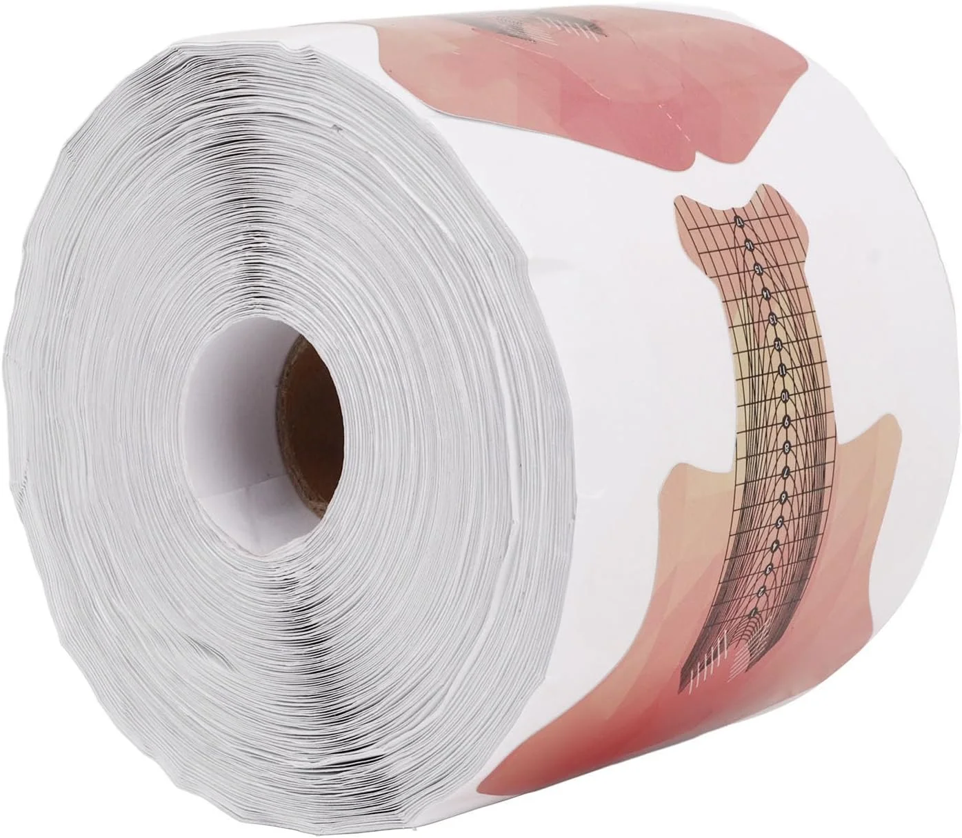 برچسب های فرم ناخن، 300 عدد برچسب راهنمای کاشت ناخن طرح ماهی، فرم دهنده ناخن فرانسوی خود چسب، برچسب نوک ناخن فرانسوی، فرم راهنمای ژل UV