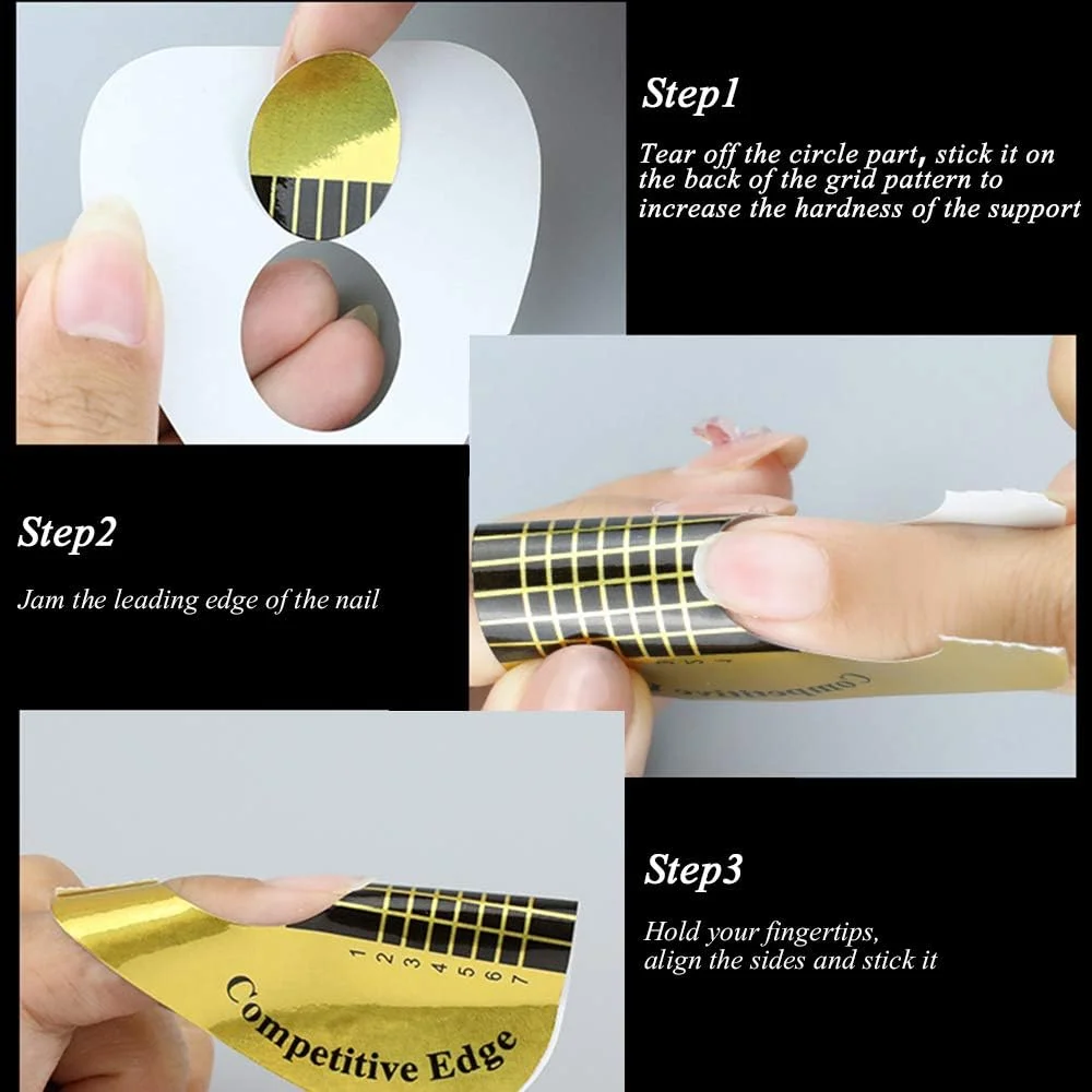 400 عدد قالب ناخن، قالب های اکستنشن ناخن پلی ژل برای ناخن های اکریلیک، برچسب های راهنمای نوک ناخن خود چسب، قالب های برچسب ناخن ژل، تجهیزات هنر ناخن منحنی یادگیری سازنده برای سالن، نعل اسب طلایی 400 عدد قالب ناخن، قالب های اکستنشن ناخن پلی ژل برای ناخن های اکریلیک، برچسب های راهنمای نوک ناخن خود چسب، قالب های برچسب ناخن ژل، تجهیزات هنر ناخن منحنی یادگیری سازنده برای سالن، نعل اسب طلایی