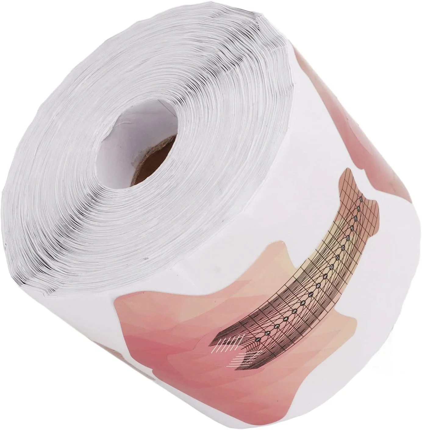 برچسب های فرم ناخن، 300 عدد برچسب راهنمای کاشت ناخن طرح ماهی، فرم دهنده ناخن فرانسوی خود چسب، برچسب نوک ناخن فرانسوی، فرم راهنمای ژل UV