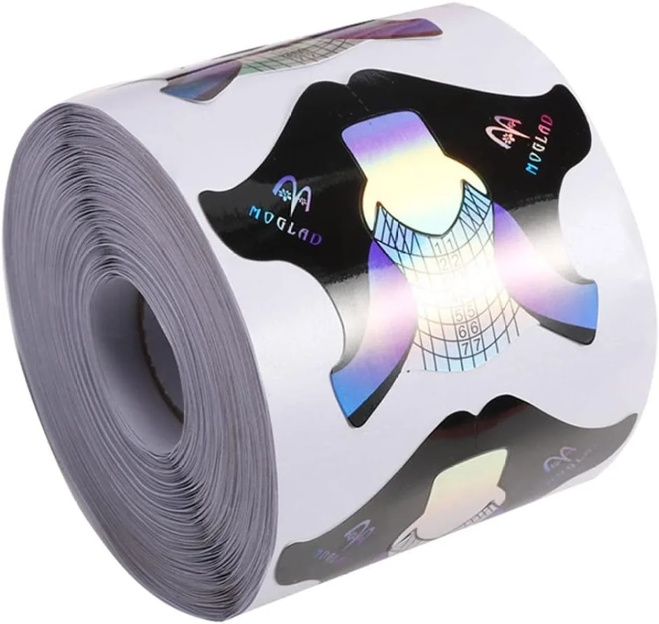 برچسب های طراحی ناخن، فرم های اکستنشن، کاغذ طراحی مانیکور برای کاشت ناخن با ژل آکریلیک و یو وی برچسب های طراحی ناخن، فرم های اکستنشن، کاغذ طراحی مانیکور برای کاشت ناخن با ژل آکریلیک و یو وی